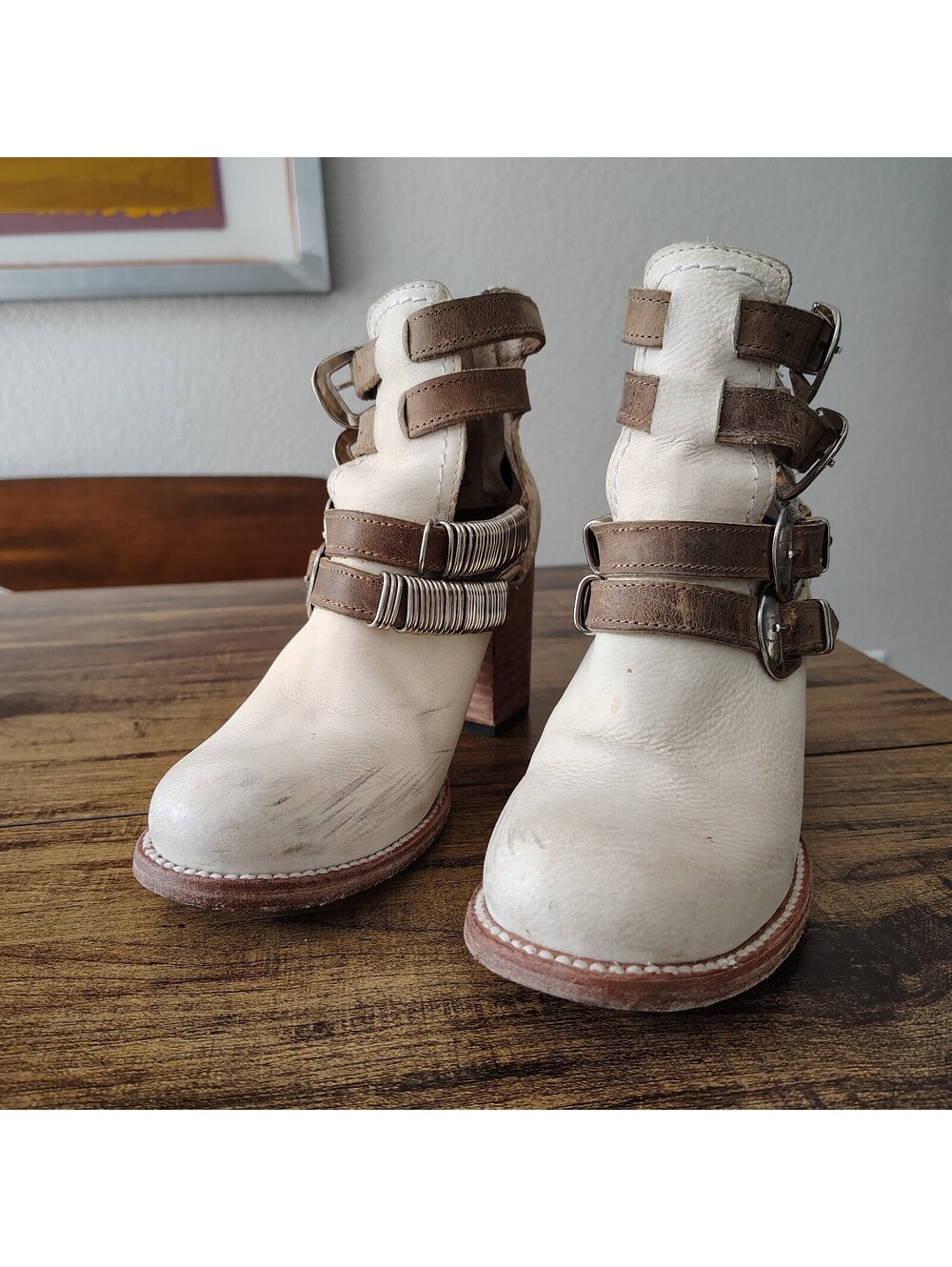 Freebird by Steven Scarlett Leather Western Boho Shoes Women’s Size US 7 - Picture 2 of 5